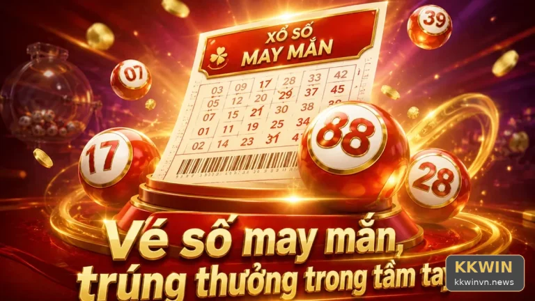 Nét mực mờ trên cuống vé số và ô nhập liệu tra cứu xổ số tại KKWIN